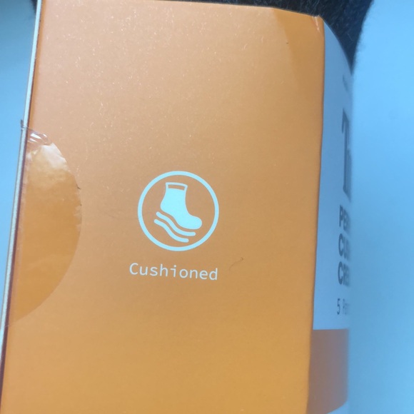 New Timberland Socks 5 Pair Package Mens Black Cushioned Crew Socks Shoe Sz 9-12 - Picture 8 of 11